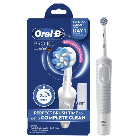 Oral B Pro 100 Gum Care Power Toothbrush White
