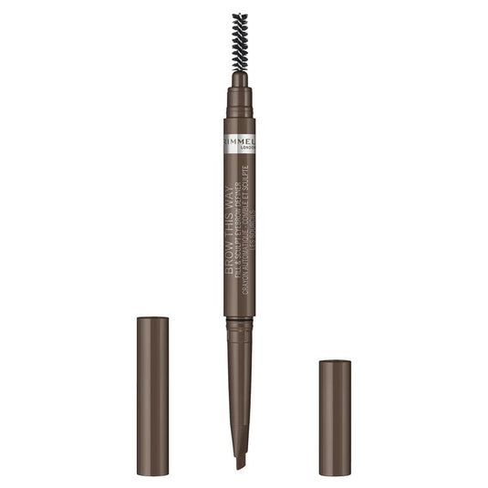 Rimmel Brow This Way 2in1 Fix & Sculpt Medium Brown