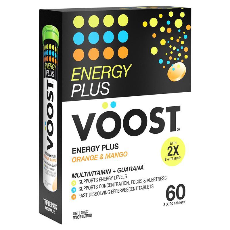 Load image into Gallery viewer, Voost Energy Plus Orange &amp; Mango Effervescent 60 Pack Exclusive Size
