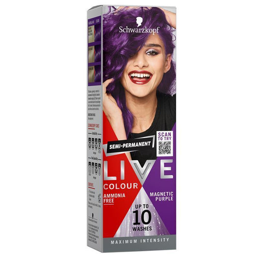 Schwarzkopf LIVE Colour Magnetic Purple Semi Permanent 75ml