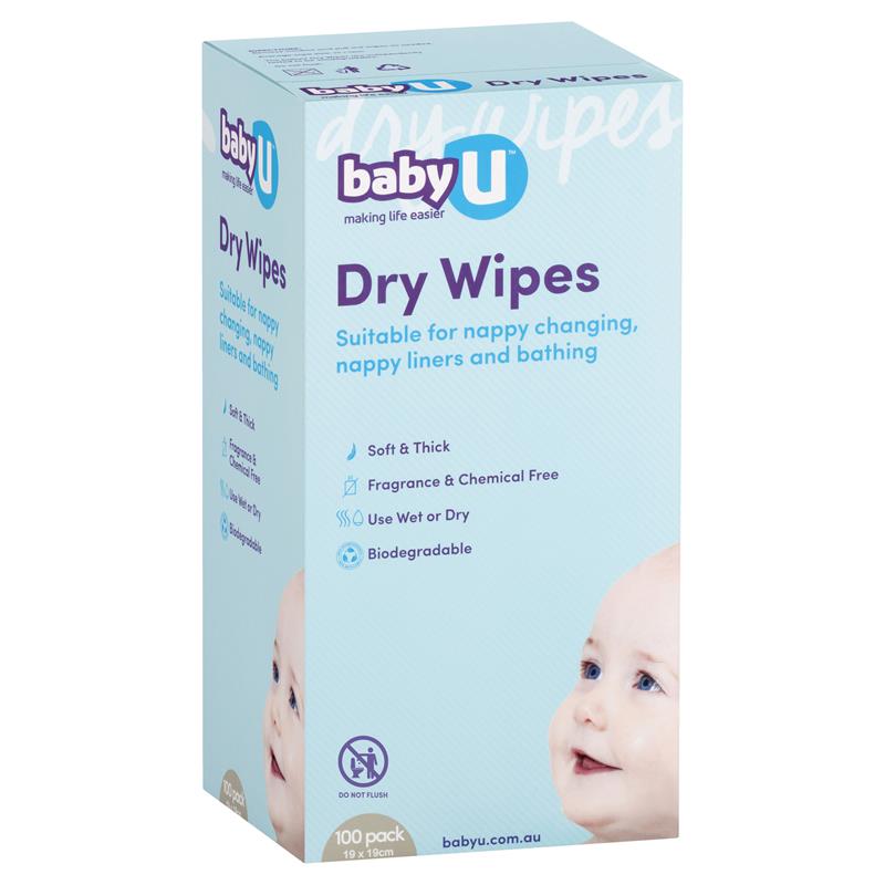 Load image into Gallery viewer, Baby U Dry Wipes 100 Pack

