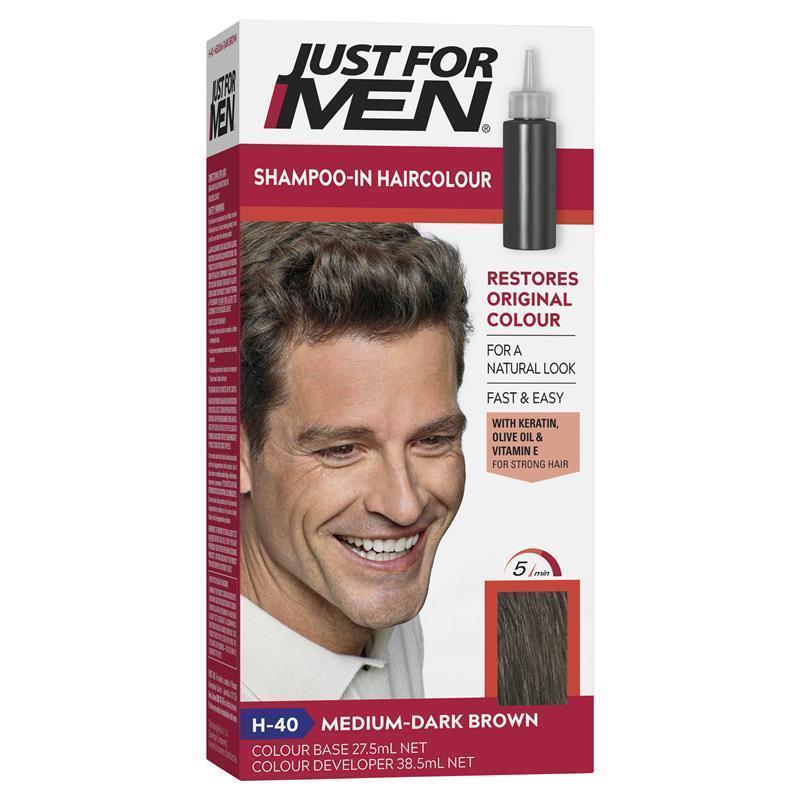 Load image into Gallery viewer, Just for Men Hair Colour 40 Medium Dark Brown
