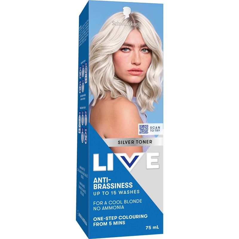 Load image into Gallery viewer, Schwarzkopf LIVE Colour Silver Toner Semi Permanent 75ml
