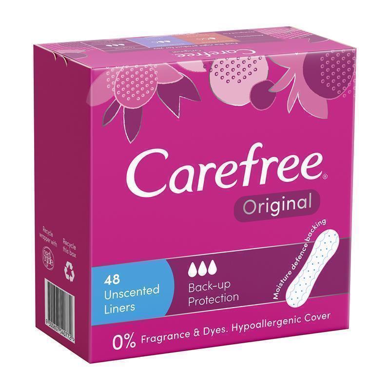 Load image into Gallery viewer, Carefree Original Unscented Panty Liners 48 Pack
