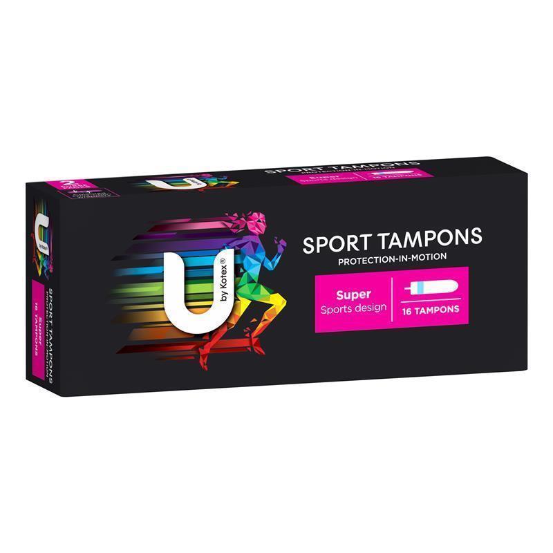 Load image into Gallery viewer, U By Kotex Sport Tampons Super 16 Pack
