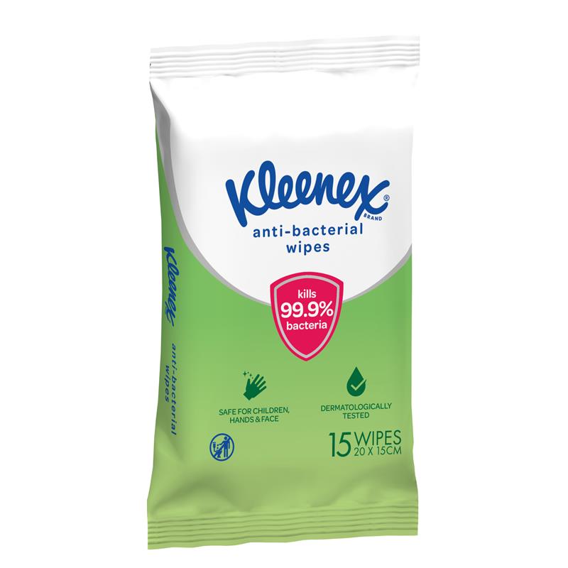 Load image into Gallery viewer, Kleenex Antibacterial Wipes 15 Pack
