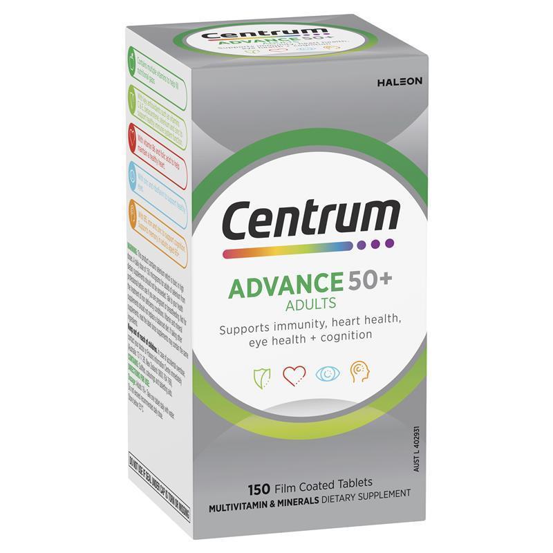 Load image into Gallery viewer, Centrum Advance 50+ 150 Tablets Exclusive Size

