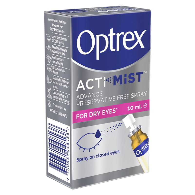 Load image into Gallery viewer, Optrex Advance Actimist Preservative Free Dry Eye Spray 10ml
