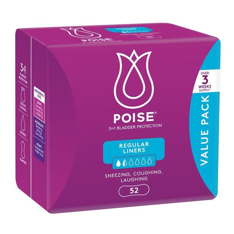 Load image into Gallery viewer, Poise Liner Regular Bulk 52 Pack
