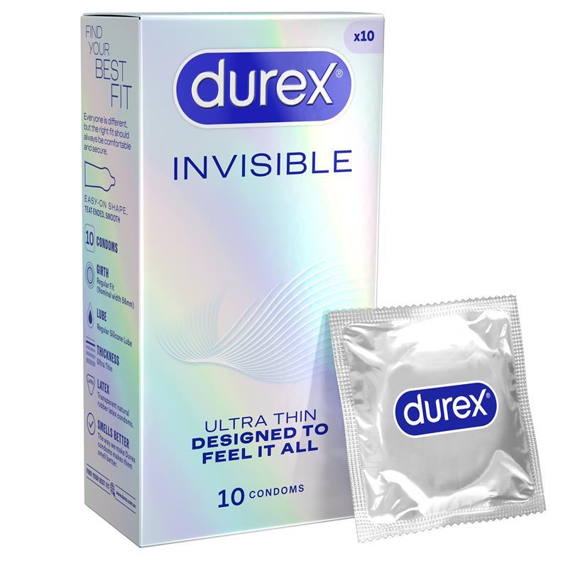 Load image into Gallery viewer, Durex Invisible Regular Fit Condoms 10 Pack
