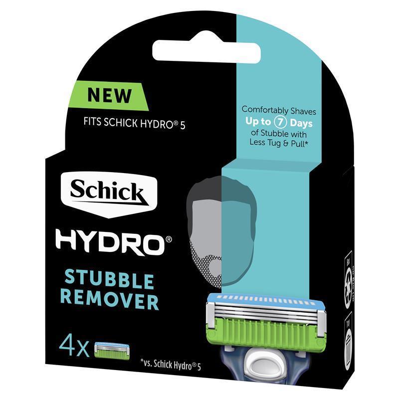 Load image into Gallery viewer, Schick Hydro Stubble Remover Mens Refill Razor Blades 4pk
