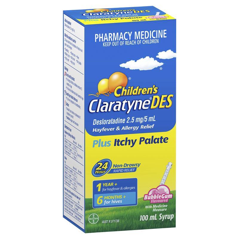 Load image into Gallery viewer, Claratyne Children’s DES Hayfever &amp; Allergy Relief Bubblegum 100ml
