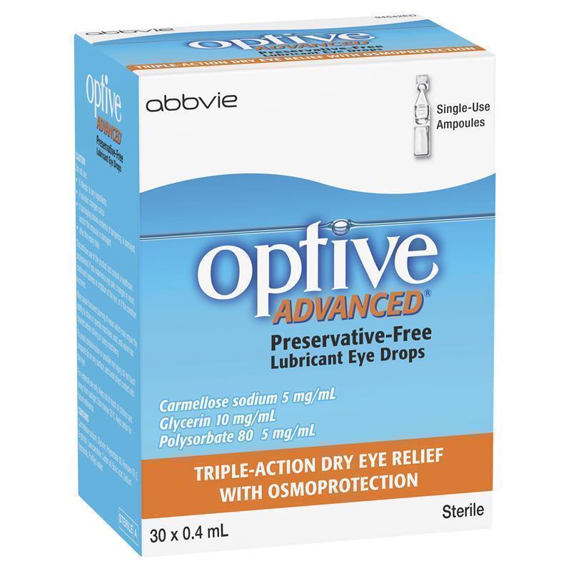 Load image into Gallery viewer, Optive Advanced Lubricant Eye Drops 30 x 0.4mL
