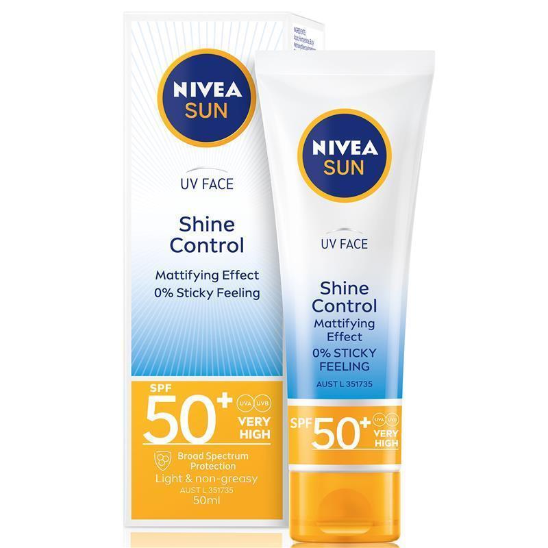 Load image into Gallery viewer, NIVEA Sun UV Face Sunscreen Shine Control SPF50 50ml
