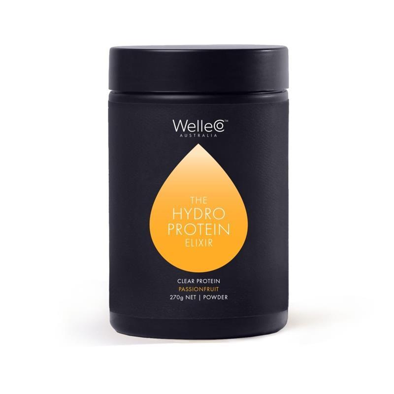 Load image into Gallery viewer, WelleCo The HydroProtein Elixir Passionfruit 270g Jar
