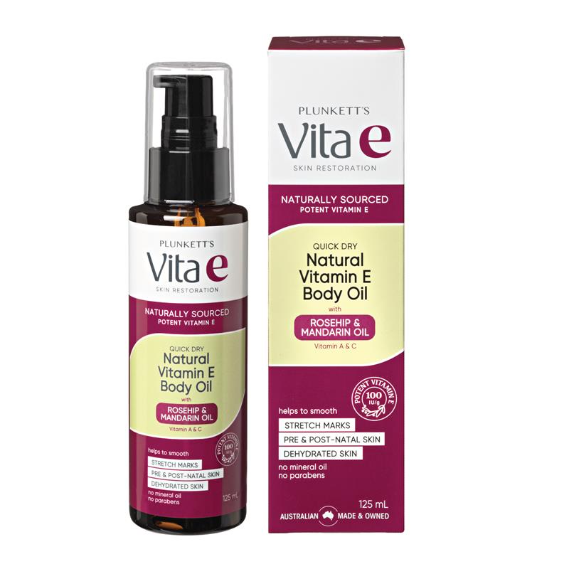 Load image into Gallery viewer, Plunkett's Vita E Natural Vitamin E Quick Dry Oil 125ml
