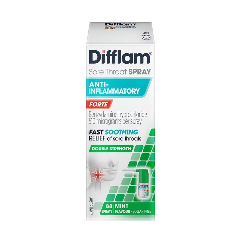 Load image into Gallery viewer, Difflam Forte Sore Throat Spray 88 Sprays 15mL
