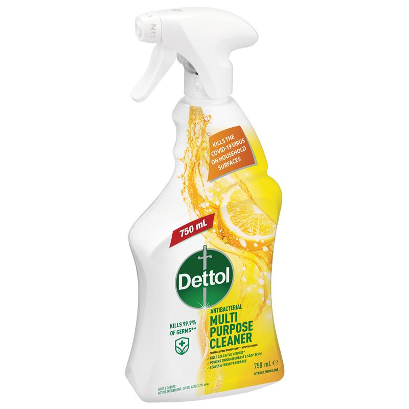 Load image into Gallery viewer, Dettol Multipurpose Cleaner Citrus Lemon Lime Trigger 750ml
