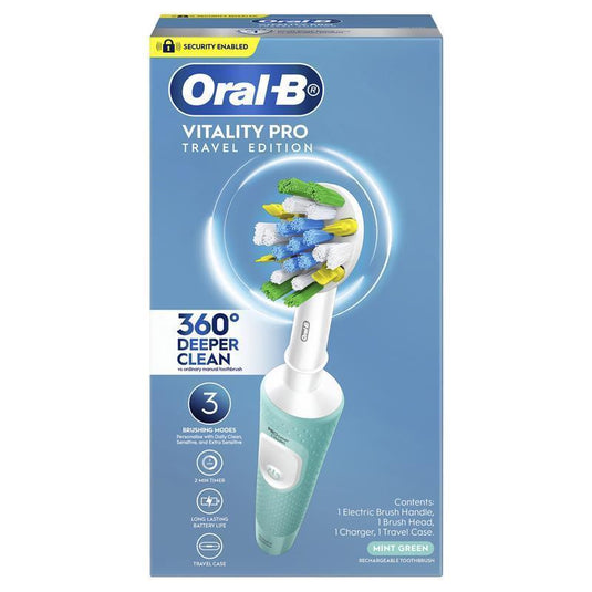 Oral-B Electric Toothbrush Vitality Pro Deep Clean with Travel Case - Mint