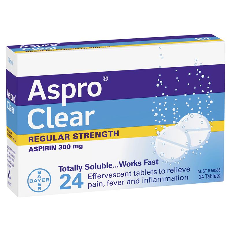 Load image into Gallery viewer, Aspro Clear Pain Relief 24 Soluble Tablets
