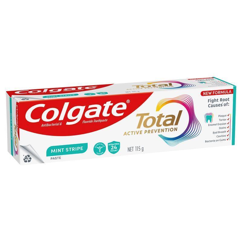 Load image into Gallery viewer, Colgate Toothpaste Total Active Prevention Mint Stripe 115g
