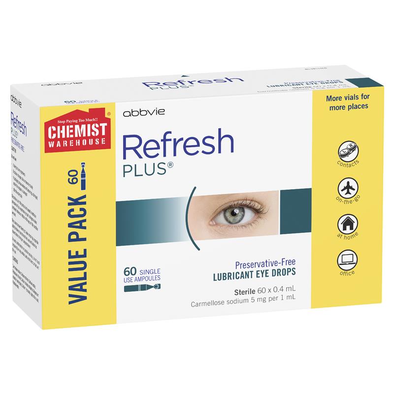 Load image into Gallery viewer, Refresh Plus Eye Drop 0.4ml 60 Vials Exclusive Pack
