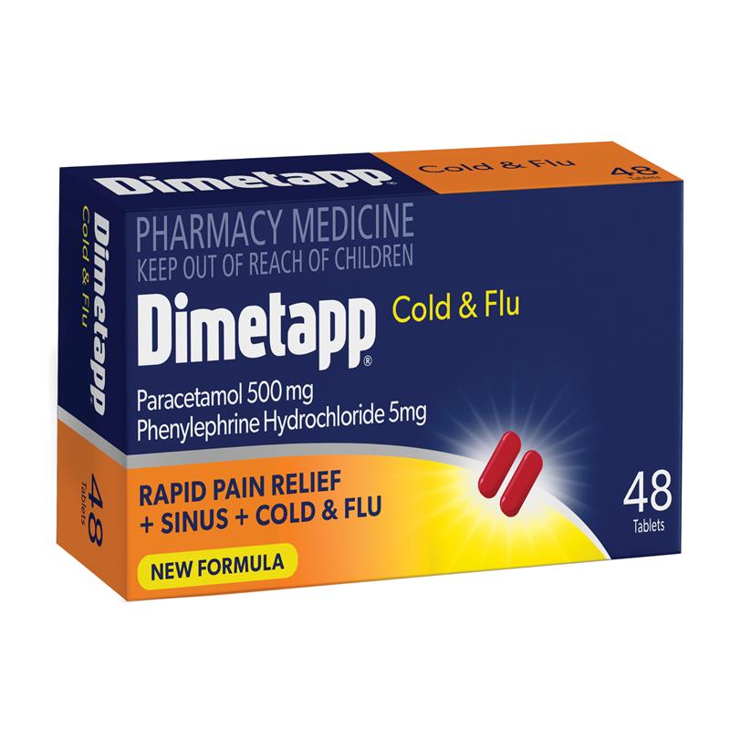 Load image into Gallery viewer, Dimetapp Cold &amp; Flu 48 Tablets
