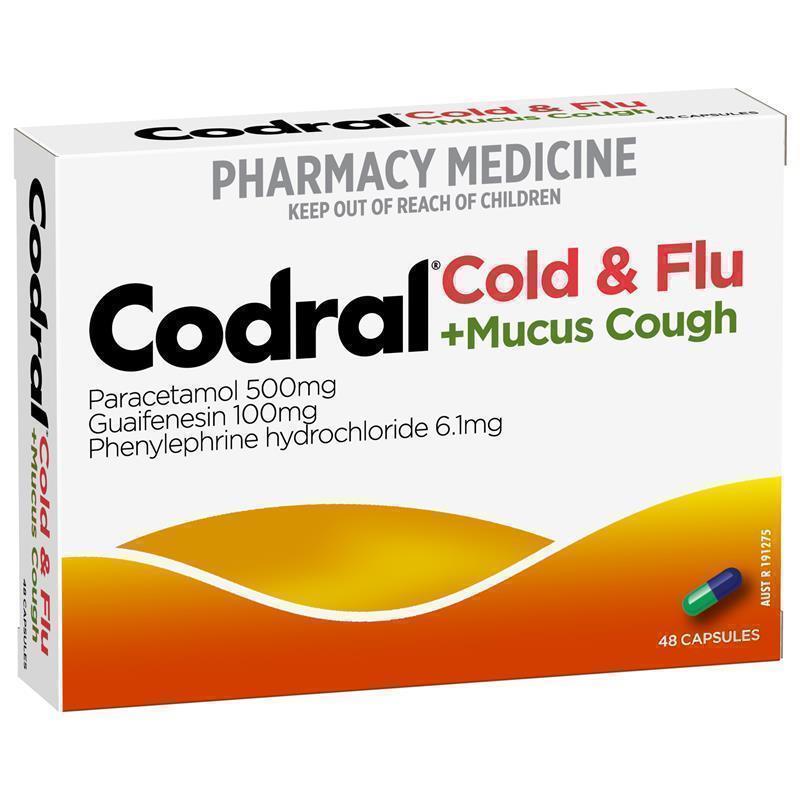 Load image into Gallery viewer, Codral Cold &amp; Flu + Mucus Cough 48 Capsules
