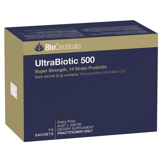 Bioceuticals UltraBiotic 500 14 Sachets Fridge Line