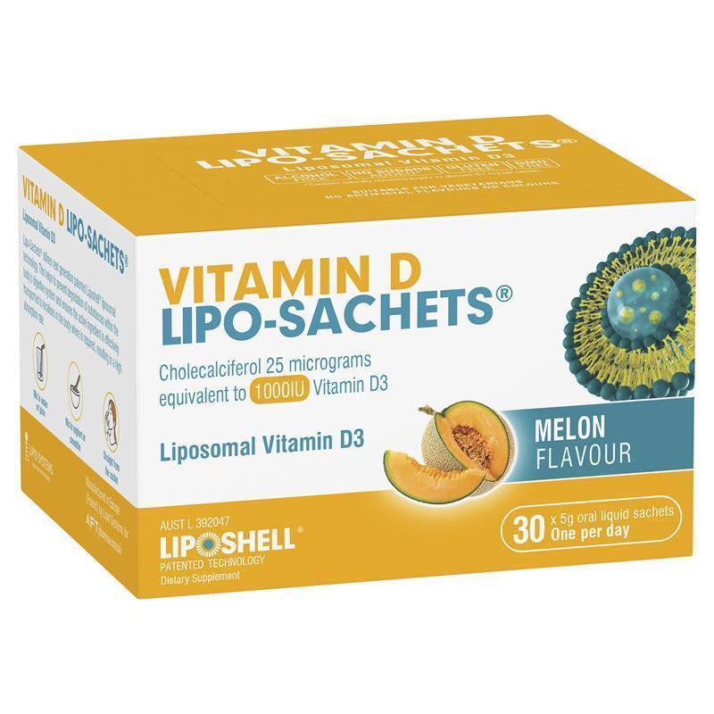 Load image into Gallery viewer, Lipo-Sachets Vitamin D Melon 5g 30 Sachets
