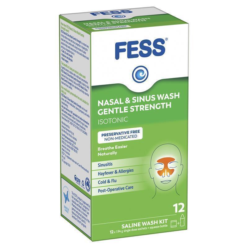 Load image into Gallery viewer, Fess Nasal &amp; Sinus Wash Kit 12 Sachets
