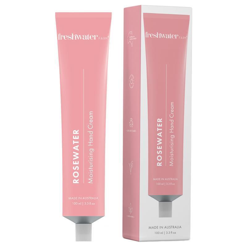 Load image into Gallery viewer, Freshwater Farm Rosewater Hand Cream 100ml
