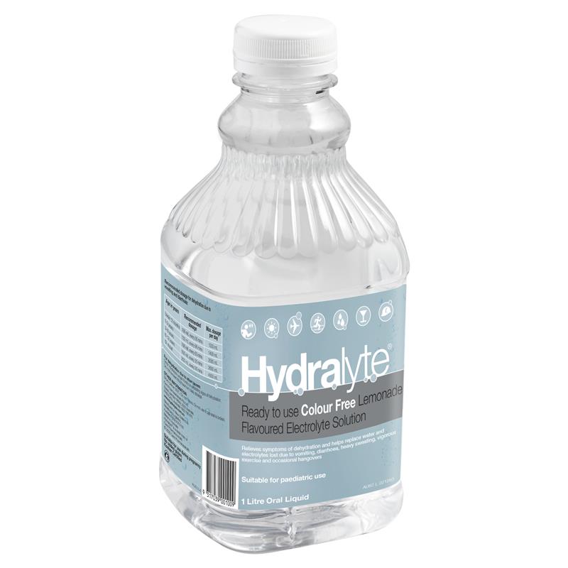 Load image into Gallery viewer, Hydralyte Liquid Colour Free Lemonade Flavoured 1 Litre
