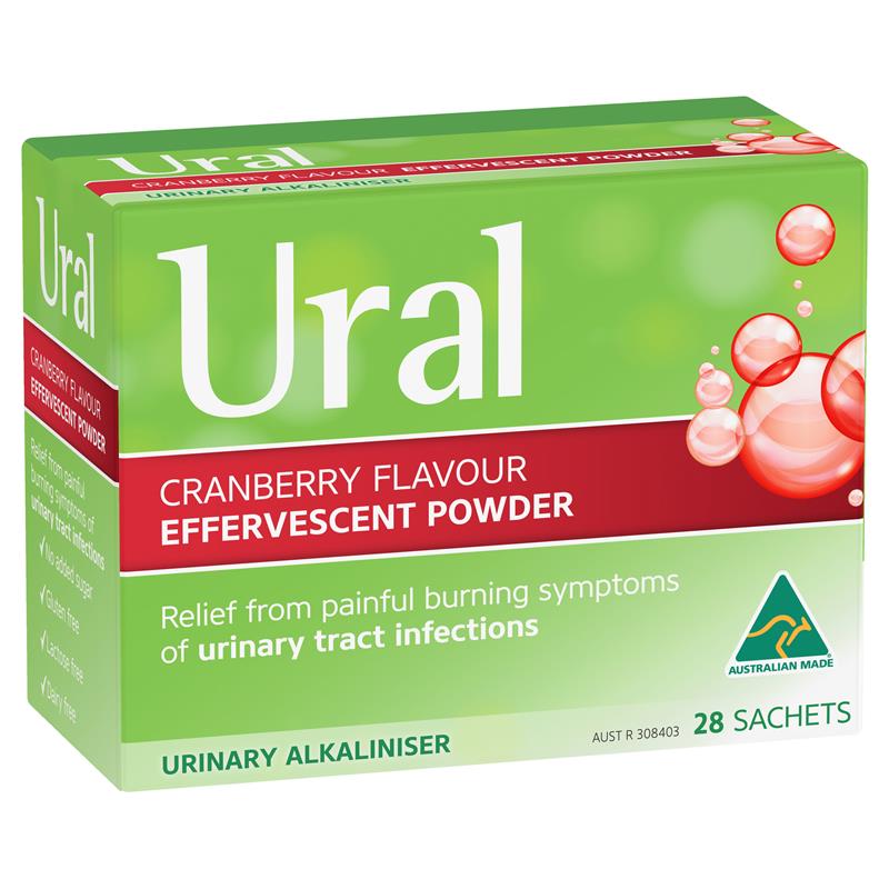 Load image into Gallery viewer, Ural Effervescent Powder Cranberry 28 Sachets
