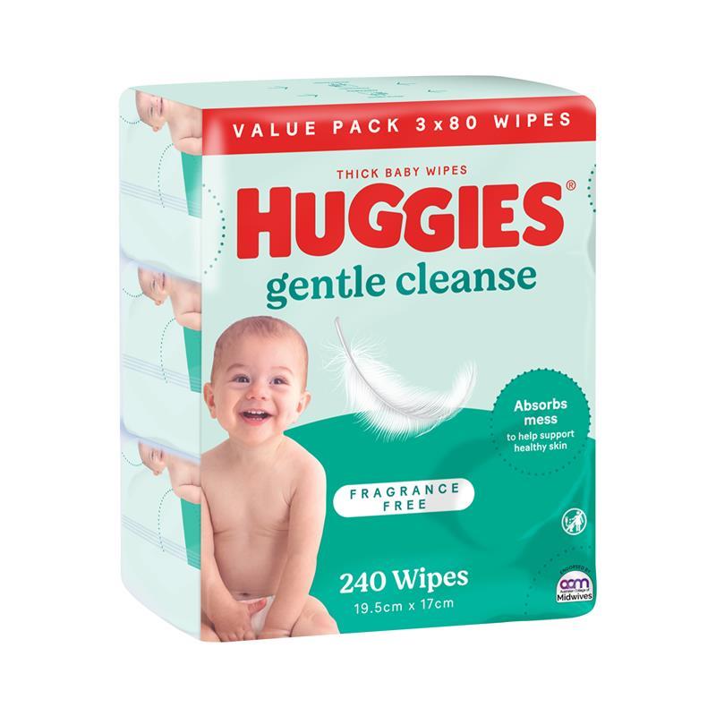 Load image into Gallery viewer, Huggies Fragrance Free 3x80 Wipes
