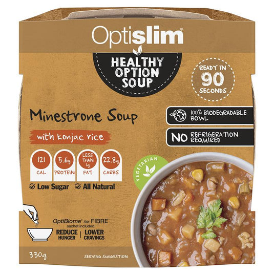 Optislim Healthy Option Meal Minestrone Soup Konjac Rice 330g