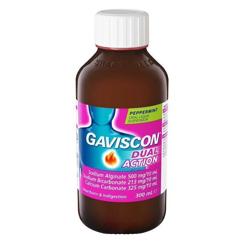 Load image into Gallery viewer, Gaviscon Dual Action Liquid Heartburn &amp; Indigestion Relief 300ml
