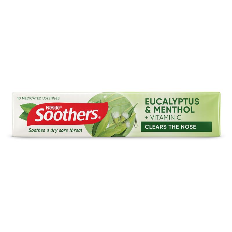 Load image into Gallery viewer, Soothers Eucalyptus/Menthol Lozenges 10
