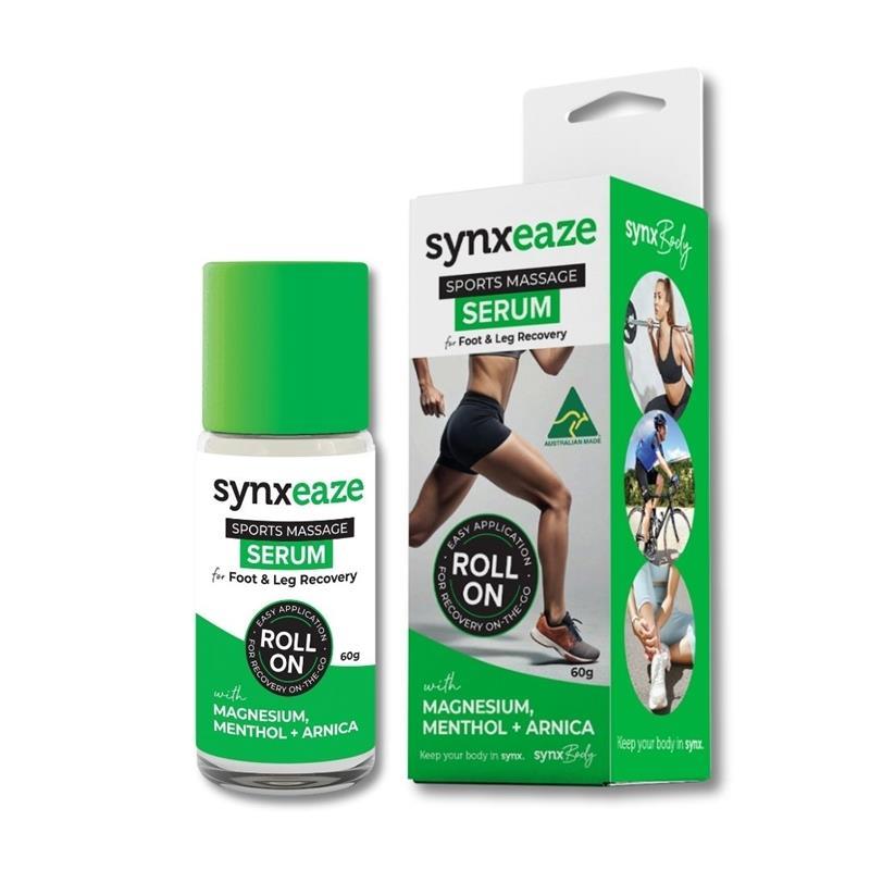 Load image into Gallery viewer, Synxeaze Sports Massage Serum Roll-On 60g
