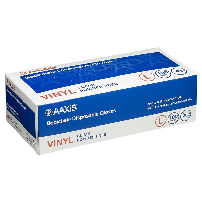 Load image into Gallery viewer, Bodichek Vinyl Disposable Gloves Powder Free Large 100 Pack
