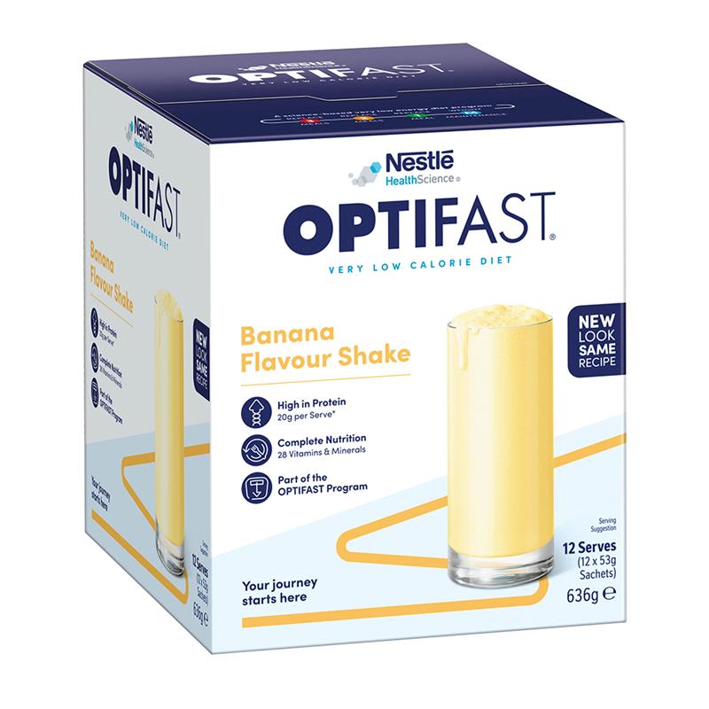 Load image into Gallery viewer, Optifast VLCD Shake Banana 12 x 53g
