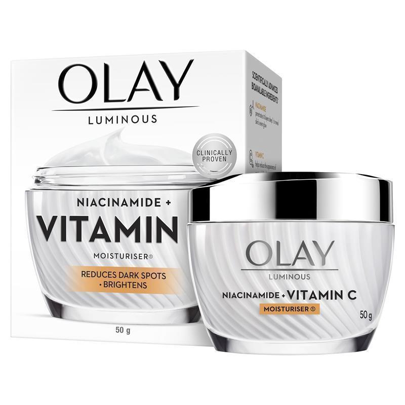 Load image into Gallery viewer, Olay Luminous Niacinamide + Vitamin C Moisturiser 50g
