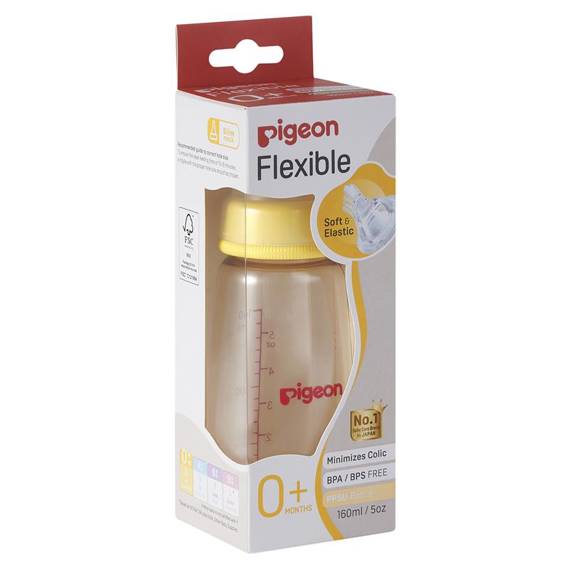 Load image into Gallery viewer, Pigeon Flexible Peristaltic PPSU Bottle 160ml
