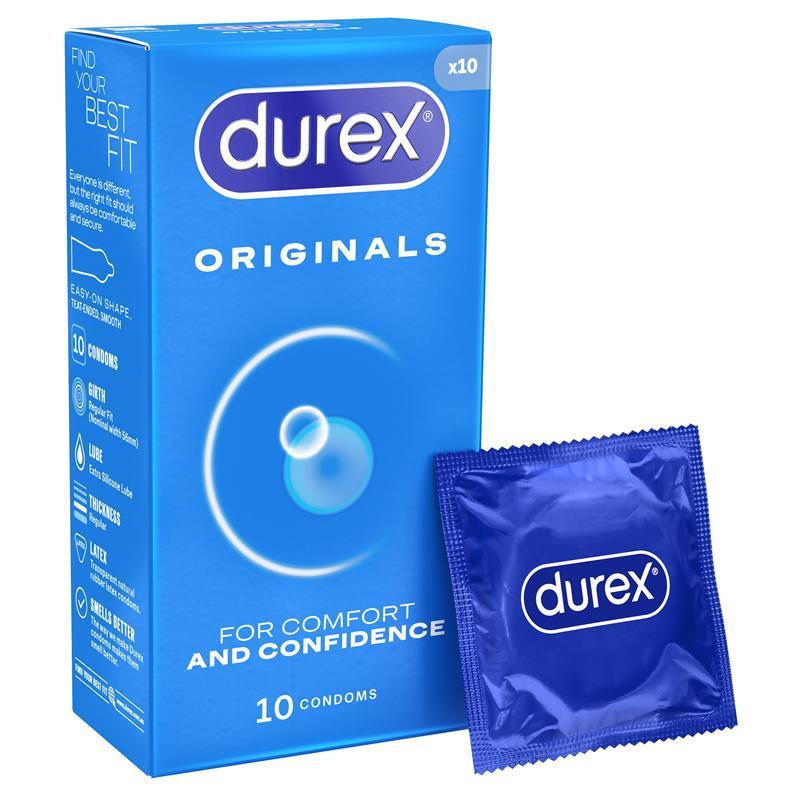 Load image into Gallery viewer, Durex Regular Condoms Original 10 Pack
