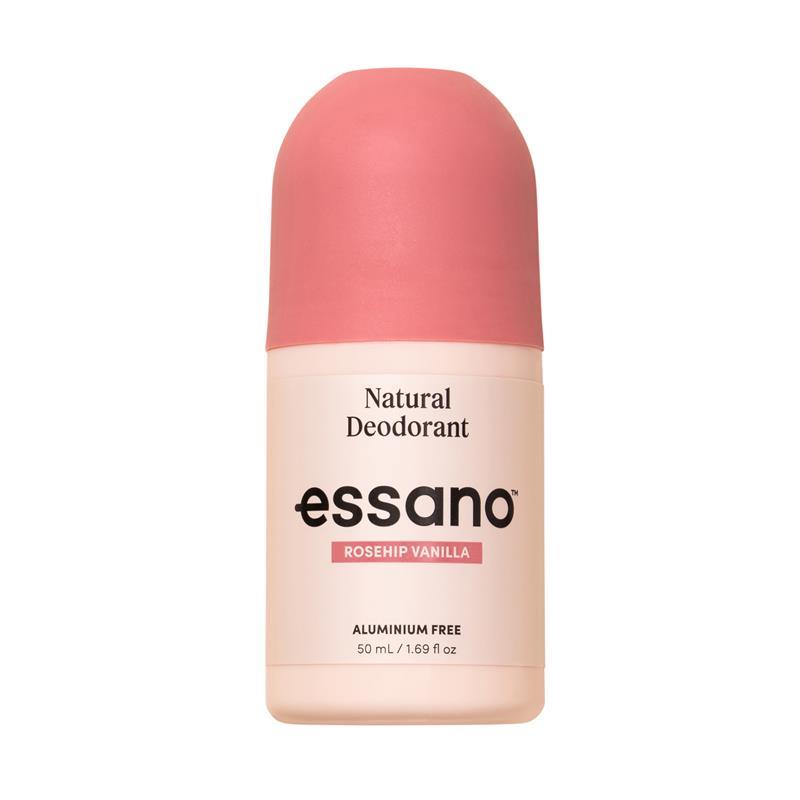 Load image into Gallery viewer, Essano Natural Deodorant Roll On Rosehip Vanilla 50ml
