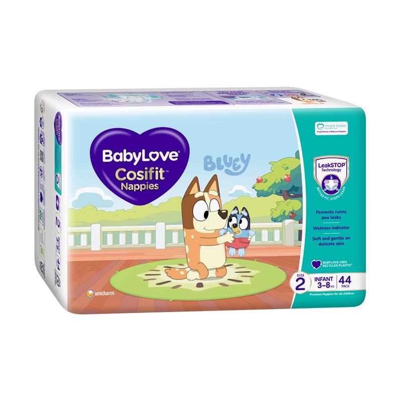 Load image into Gallery viewer, BabyLove Cosifit Infant Nappies Size 2 (3-8kg) 44 Pack
