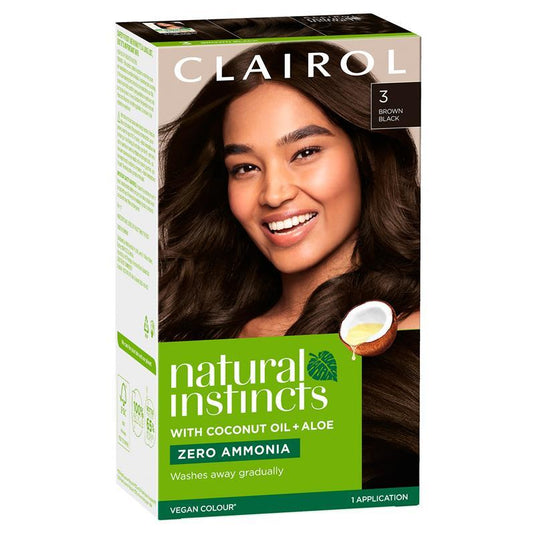 Natural Instincts 3 Ebony Mocha, Brown Black Semi Permanent Hair Colour