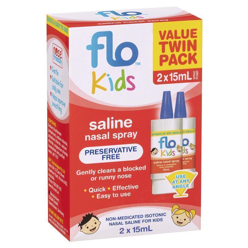 Load image into Gallery viewer, Flo Kids Saline Spray Twin Pack 2 x 15ml Exclusive Size
