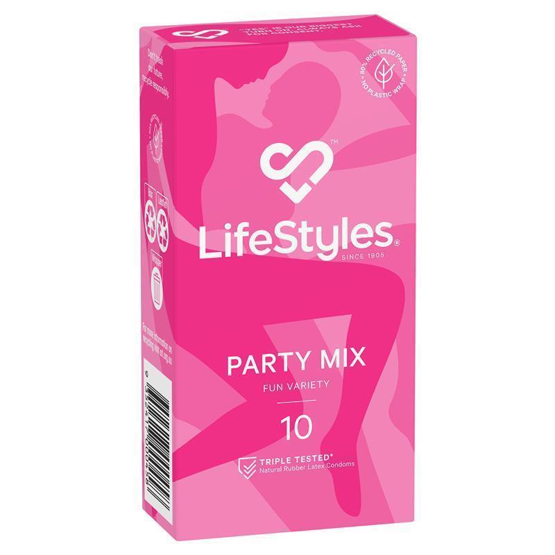 Load image into Gallery viewer, LifeStyles Condoms Party Mix 10 Pack
