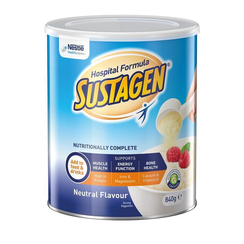 Load image into Gallery viewer, Sustagen Hospital Formula Nutritional Supplement Neutral Flavour 840g
